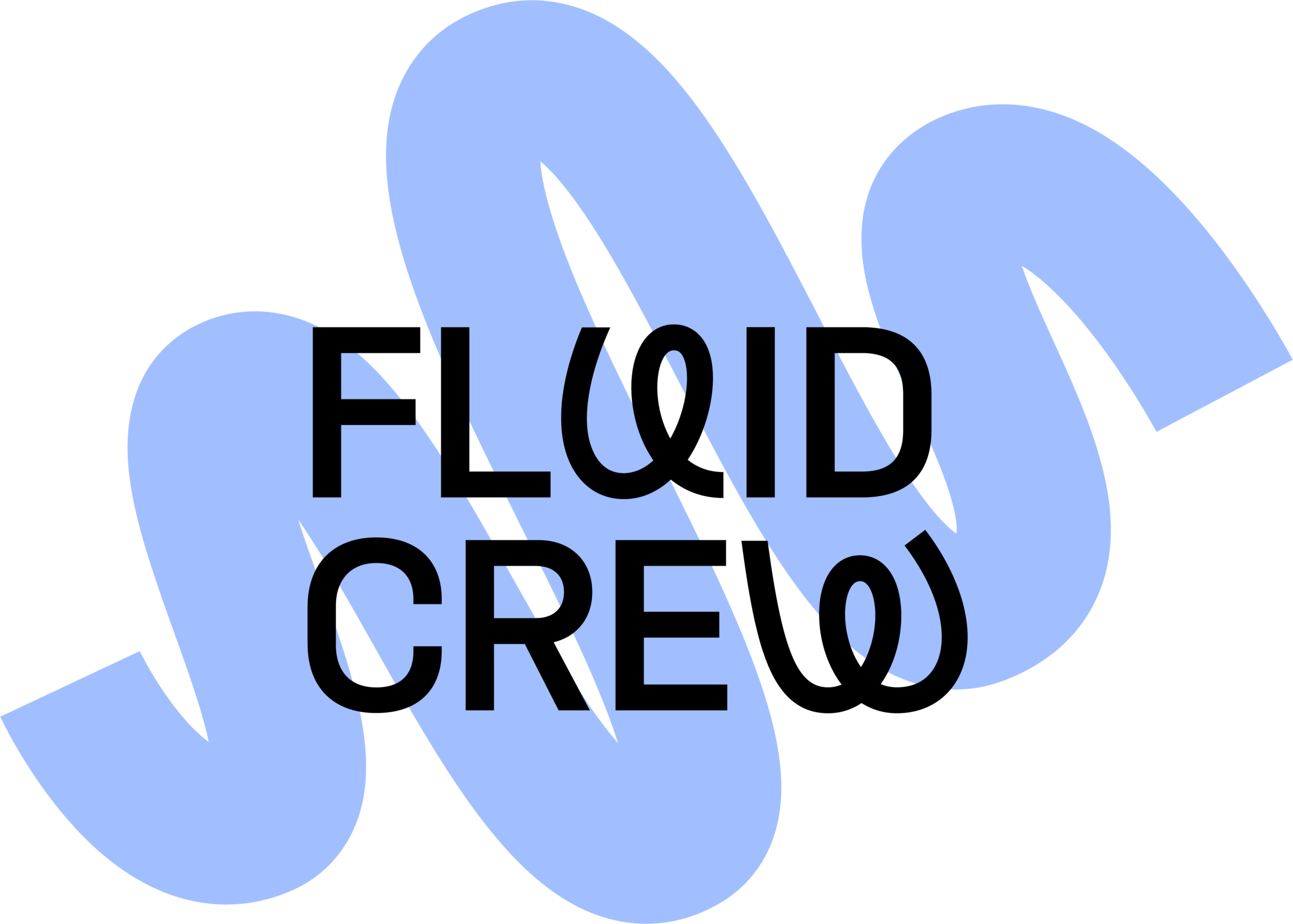 Fluid crew black logo blue line RGB
